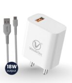 Wall Charger VQC 2003 - 18W Fast charging 1. Smart thermal Protection 2. Qualcomm 3.0 Technology