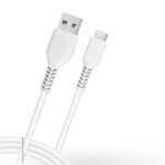 VC 1102C - Supports 2.4A charging output, Rapid charging - 1 Meter cable length, Fishnet design exterior, 10000+ Bends lifespan, Tangle free