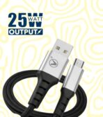 MICRO USB VC 1201M - Supports upto 25W charging/ 3A, 1 Meter cable length, Nylon braided, 10000+ Bends lifespan, Tangle free, High Speed 480mbps Data Transfer - Image 2