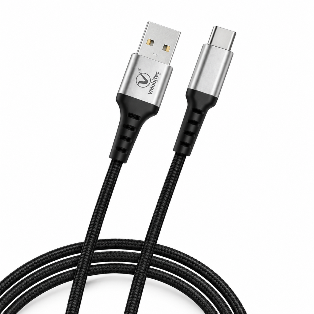 VC 1202C Type C USB charging cable with nylon braided design