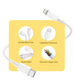 Cable VC 1302CL Supports up to 25W charging Type-C to lightning connection Durable for daily usage Stable power delivery - Image 2