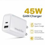 45W Fast Charging, PD 3.0, QC 3.0, Dual Port (USB-C + USB-A), GaN Technology, Smart Chip Protection, Thermal Safety, Universal Compatibility Supported - Image 3