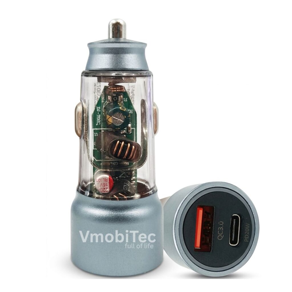 48W fast charging car charger in car