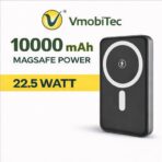 Vmobitec 10000mAh MagSafe power bank 22.5W fast charging wireless magnetic portable charger