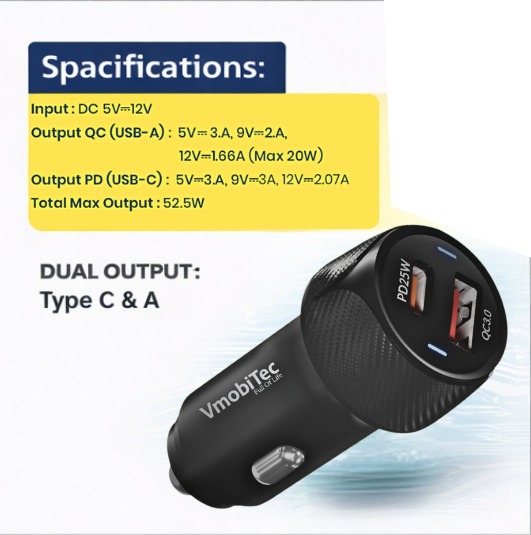 dual USB car charger fast
