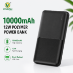 VmobiTec 10000mAh 12W Polymer Power Bank | Dual USB Output, LED Indicator, Dual Input - Image 2