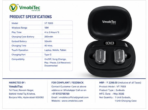 VmobiTec AVRA VT7003 Bluetooth 5.0 Wireless Earbuds with 42-Hour Battery Life & Touch Controls - Image 5