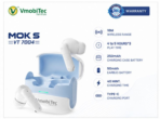 Best wireless earbuds under ₹1500 in India with deep bass, Bluetooth 5.3, ENC mic, and long battery life from VmobiTec