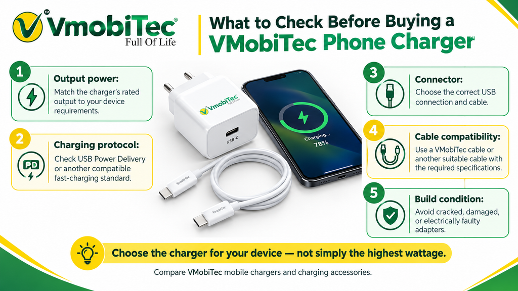 Clicking sound while charging a smartphone with a VMobiTec charger