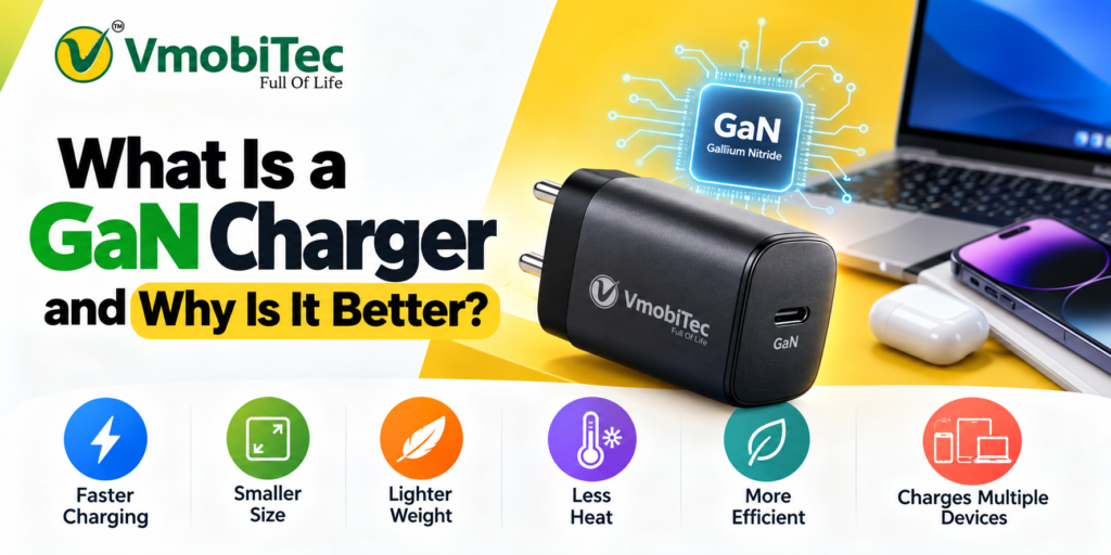 What is a GaN charger and why is it better – VmobiTec 65W GaN charger
