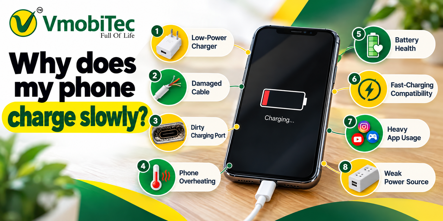 Why does my phone charge slowly – common charging problems and solutions