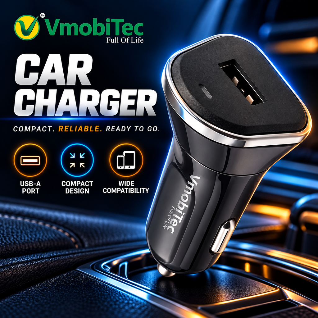 Dual port car charger India with fast charging